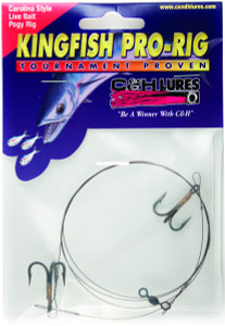 C&H Lures - Live Bait Rig - Two #6 4x Treble Hooks