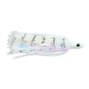 C&H Lures - Mahi Buster Bling - WhtHead; Clr/Prl Holo Skirt