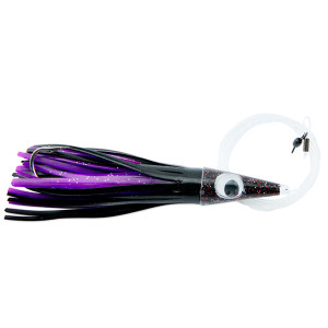 C&H Lures - Tuna Tango Lure-RR Mono - Mono Rigged; Blk/Purp Skirt