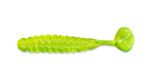 Charlie Brewer Crappie Grub - 1.5'' Chartreuse 15pk