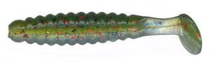 Charlie Brewer Crappie Grub - 1.5'' Green Ghost 15pk