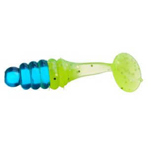 Charlie Brewer CrappSlidrGrb - 1'' Blue Ice/Chartreuse 15pk