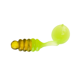 Charlie Brewer CrappSlidrGrb - 1'' Watermelon/Cht Tail 15pk