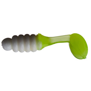 Charlie Brewer CrappSlidrGrb - 1'' White/Chartreuse 15pk