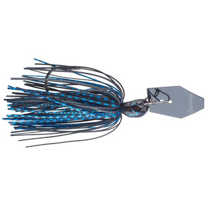 ChatterBait Jackhammer - 1.25oz Black/Blue 1pk