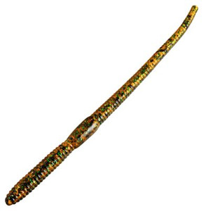 Chompers Drop Shot Worm - 4'' Root Beer Green 10pk