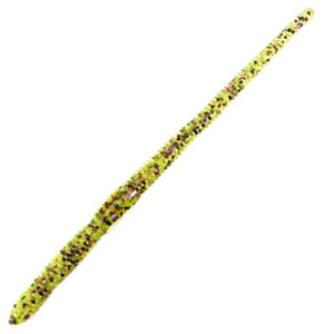 Chompers Drop Shot Worm - 4'' Wtmn Red/Purple Flk 10pk