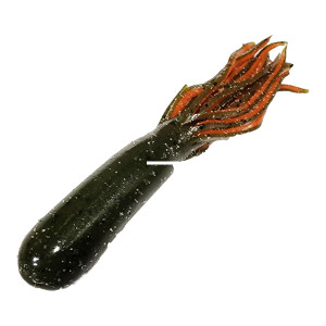 Chompers Ultra Pro Tube Bait - 4'' GP/Orange Tail 8pk
