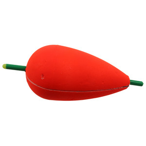 Comal Float; Weighted - Pear 4'' Red 1pk