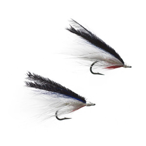Cortland Deceiver Fly - Streamer;Black/White/Red 2pk