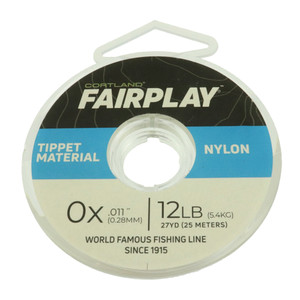Cortland FP Nylon Tippet - 25 M Clear 0X-12 lb