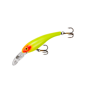 Cotton Cordell Wally Diver - 3.125'' Chartreuse/Red Eye