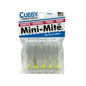 Cubby Mini-Mite - Chartreuse/Clrglt 5pk