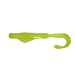 Custom Jigs - BFishinN MoxiRingie - 4'' Chartreuse/White