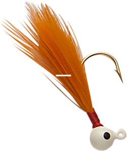 Custom Jigs - Flu Flu Jig - 1/32oz White/Orange 12cd