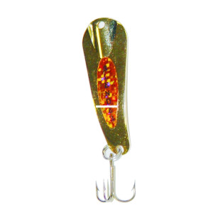 Custom Jigs - Slender Spoon - 1/16oz Gold;Orange 1pk