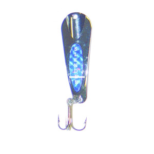Custom Jigs - Slender Spoon - 1/16oz Nickel;Blue 1pk
