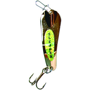 Custom Jigs - Slender Spoon - 1/16oz Nickel;Chartreuse 1pk