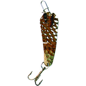 Custom Jigs - Slender Spoon - 1/8oz Hammered Gold 1pk
