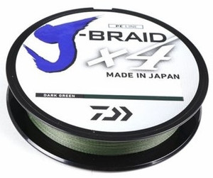 Daiwa J-Braid X4 - 150 yd Dark Green 2.5 lb