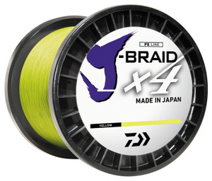 Daiwa J-Braid X4 - 3000 yd Flo Yellow 12 lb
