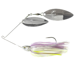 Dirty Jigs - Compact Spinnerbait - 1/2oz W/W N/N Shad Spawn