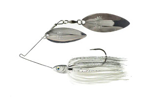 Dirty Jigs - Compact Spinnerbait - 3/8oz W/W G/N PearlGh Shiner