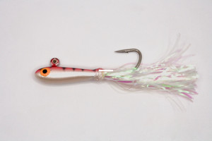 Don's Jigs Glass Minnow Gltr - 3/8oz Pink; White 12pk
