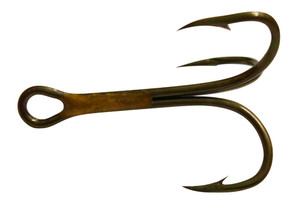 Eagle Claw - 2X Treble Reg Shank CP - #14 Bronze 5pk