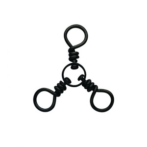 Eagle Claw - 3-Way Swivel - #6 Black 6pk