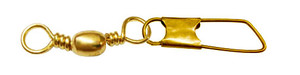 Eagle Claw - Barrel Swivel/Safety Snap - #14 Brass 7pk