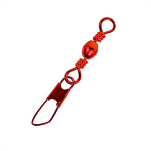 Eagle Claw - Barrel Swivel/Safety Snap - #5 Red 5pk