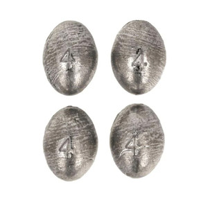 Eagle Claw - Cat Claw Egg Sinker - 4oz Natural 4pk - CC-EGG-4