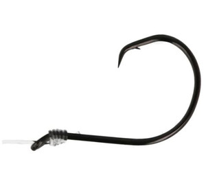 Eagle Claw - CatClaw In Oct Mono Snell - 6/0 Platinum Black 5pk - CC-803-6/0