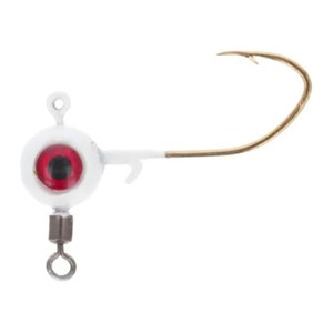 Eagle Claw - Ladder Jig; Pwrlt Swivel - 1/32oz White 10pk