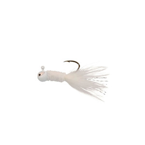 Eagle Claw - ProV Crappie Chenille Jig - 1/32oz White/Black 6pk