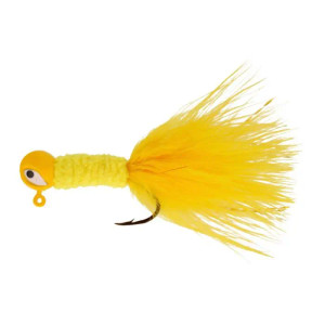 Eagle Claw - ProV Crappie Chenille Jig - 1/32oz Yellow 6pk