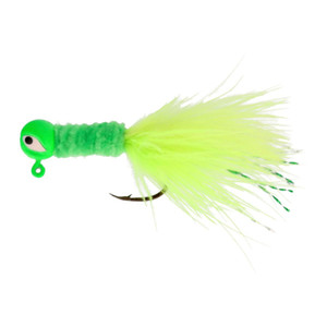 Eagle Claw - ProV Crappie Chenille Jig - 1/8oz Chartreuse 6pk