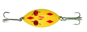 Eppinger Red Eye Wiggler - 1oz 3'' Yellow/Red Diamonds