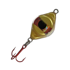 FishDaddy Dirty Bomb - 1/16oz Gold Spin Red