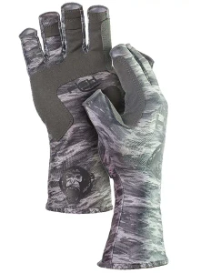 Fish Monkey Guide Glove - Half Fgr 2X Grey Water Camo