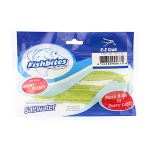 Fishbites E-Z Crab - Chartreuse - LL