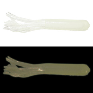 Gitzit Fat Tubes - 3.5'' Pearl Glow 10pk