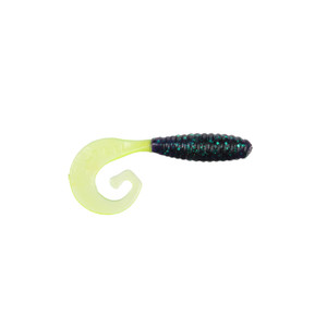 Gitzit G Tail Grub - 3'' Junebug/Chart. Tail 20pk