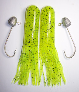 Gitzit Super Tube - 1/2oz 5'' Chartreues 4pc