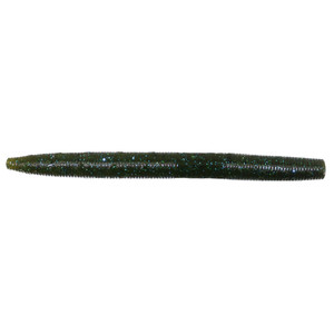 Googan Lunker Log - 4'' Green Pumpkin Blue 9pk