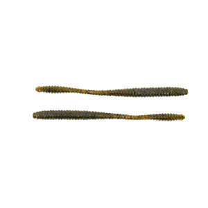 Googan Pinner Worm - 5.5'' Green Pumpkin 6pk