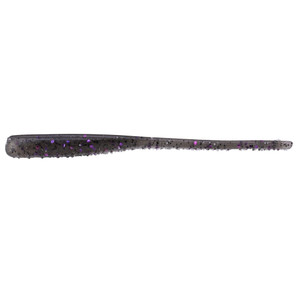 Great Lakes Finesse - Drop Worm - 4'' SmokeClearPurpleFlake8pk