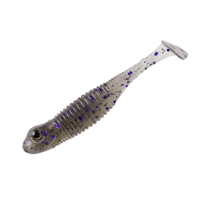 Great Lakes Finesse - Dropkick Shad - 2.75'' Smoke Clear Prp 6pk