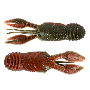 Great Lakes Finesse - Juvy Craw - 2.1'' Grn Pumpkin OB Flt 7pk